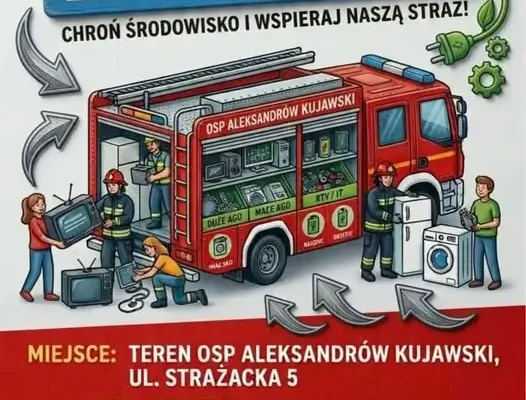 Aleksandrów Kujawski: OSP prowadzi zbiórkę elektrośmieci. Potrwa do 16 września