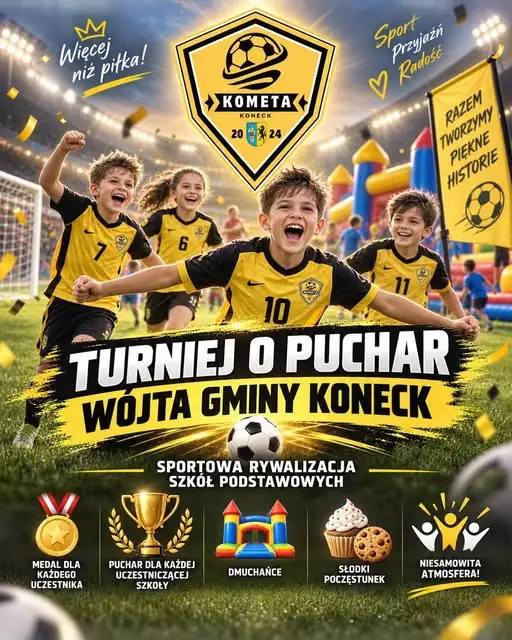 Turniej o Puchar Wójta Gminy Koneck – sportowa rywalizacja szkół podstawowych