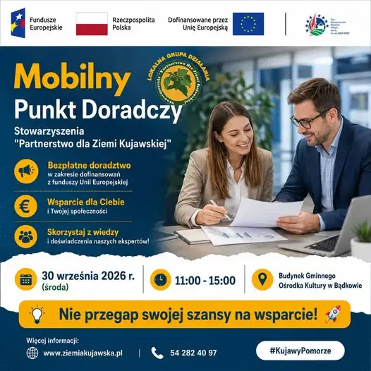 Mobilny Punkt Doradczy w Bądkowie – bezpłatna pomoc w pozyskaniu funduszy europejskich