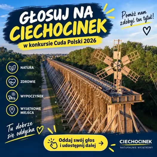 Ciechocinek walczy o tytuł „Cuda Polski” National Geographic