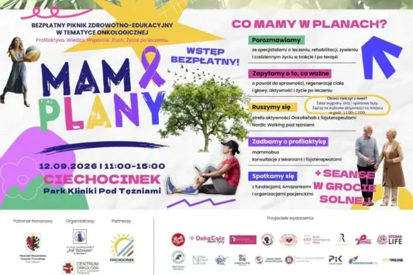 Piknik zdrowotny „Mam plany” w Ciechocinku – dziś bezpłatne badania i konsultacje