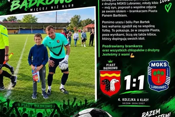 Piast Badkowo tylko zremisował z MGKS Lubraniec. Kibice oczekują więcej