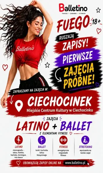 Balletino w Ciechocinku: ruszają zapisy na zajęcia latino i ballet dla dzieci i dorosłych
