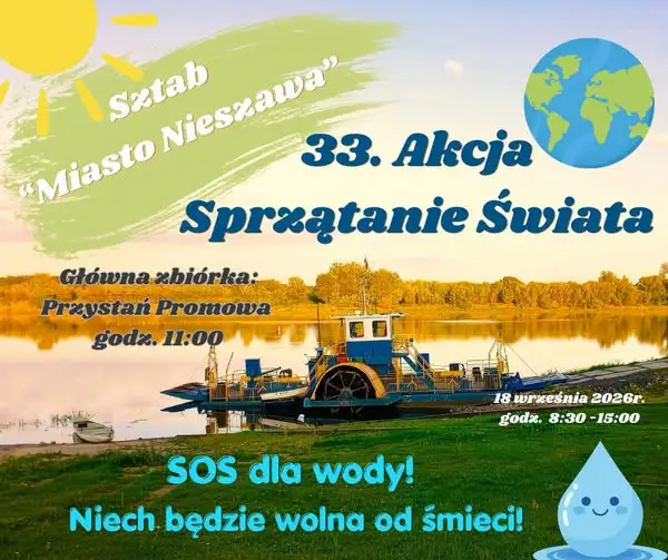 Sprzątanie Świata w Nieszawie – jutro wielka akcja nad Wisłą
