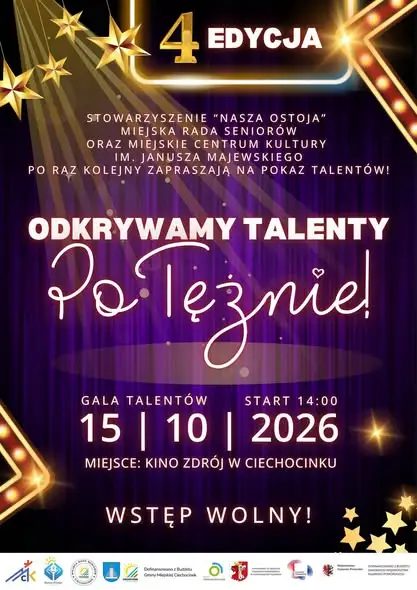 Ciechocinek szuka talentów. Rusza czwarta edycja „Odkrywamy Talenty – Po Tężnie!”