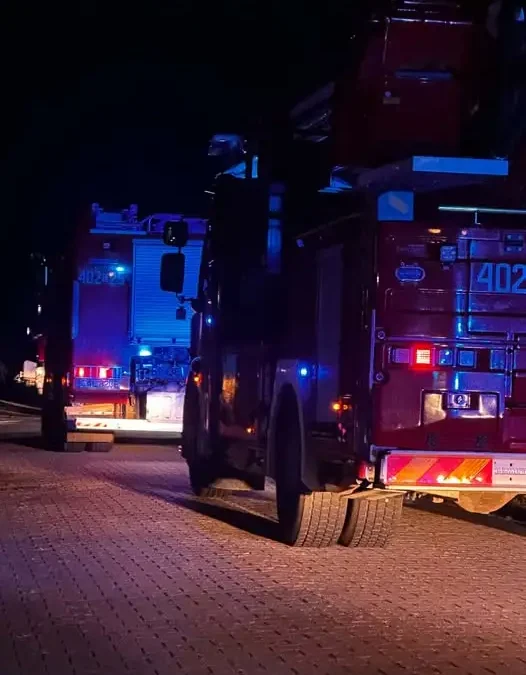 Pożar domu w Wołuszewie. Strażacy z OSP Nieszawa i PSP walczyli z ogniem