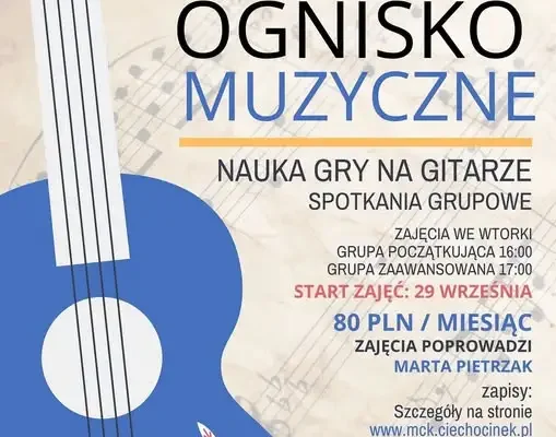 Ognisko Muzyczne w Ciechocinku zaprasza na naukę gry na gitarze