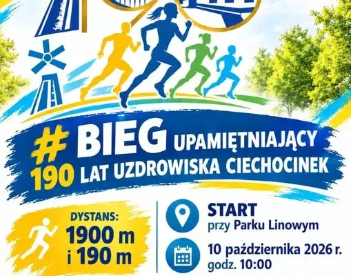 Ciechocinek świętuje 190 lat uzdrowiska – wspólny bieg bez rywalizacji