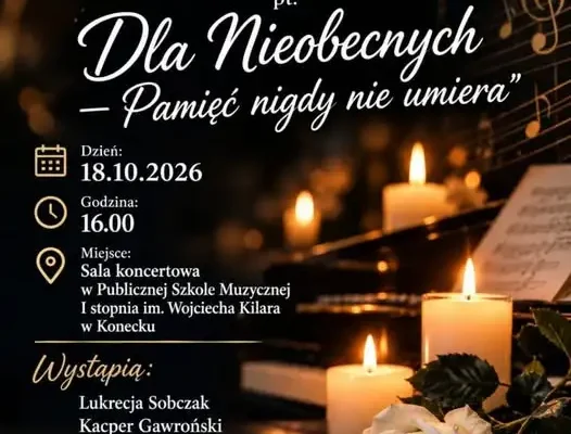 Koncert pamięci w Konecku – 18 października 2026