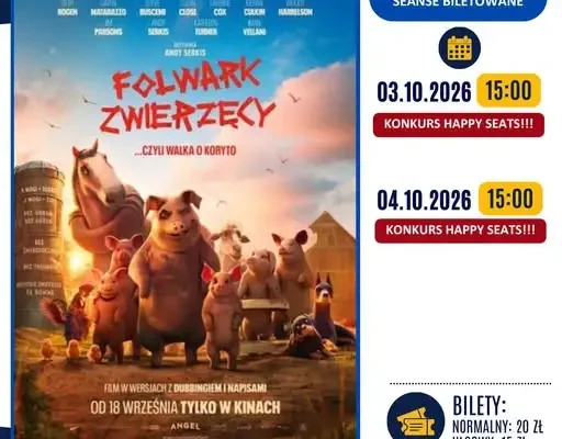 Kino MCK w Aleksandrowie Kujawskim zmienia godziny weekendowych seansów