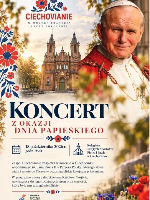 Ciechocinek: Koncert z okazji Dnia Papieskiego w Kolegiacie