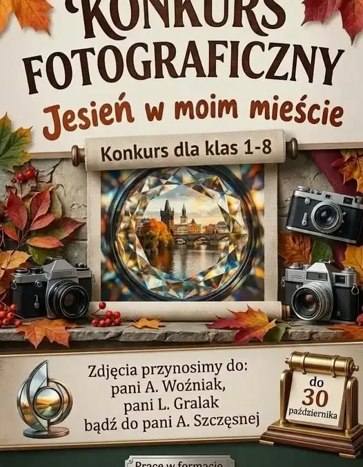 Konkurs fotograficzny „Nieszawa w jesiennej odsłonie” dla uczniów klas 1–8