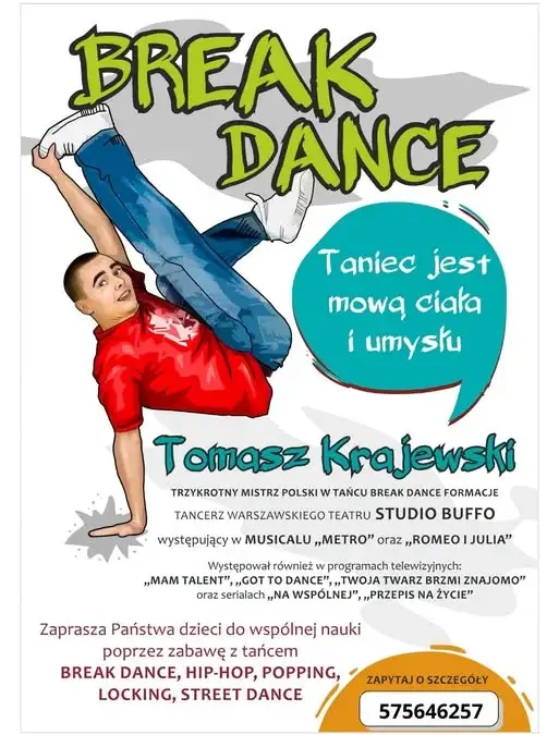 Nieszawa: Zajęcia pokazowe tańca dla dzieci i młodzieży już 6 października