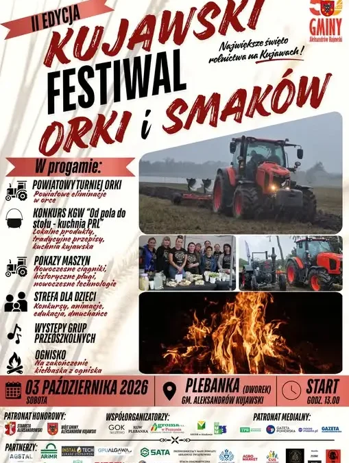 II Kujawski Festiwal Orki i Smaków w Plebance – pełny program na sobotę