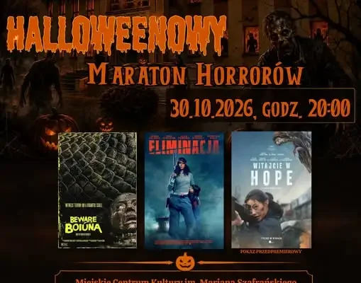 Halloweenowy Maraton Horrorów w MCK – noc strachu i filmowych wrażeń