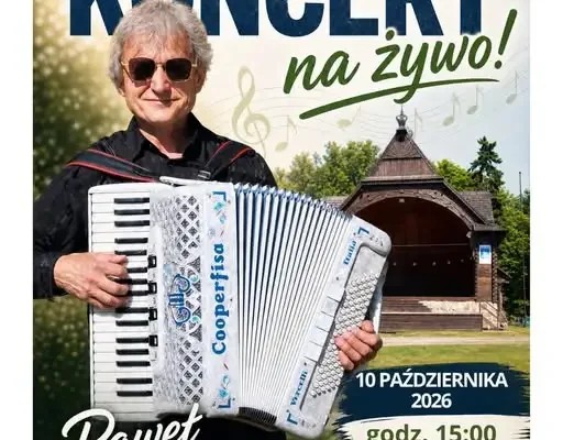 Koncert akordeonowy w Ciechocinku – Paweł Sobota wystąpi w Muszli Koncertowej