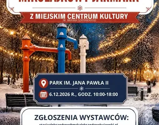 Mikołajkowy Jarmark w Aleksandrowie Kujawskim – trwają zgłoszenia dla wystawców