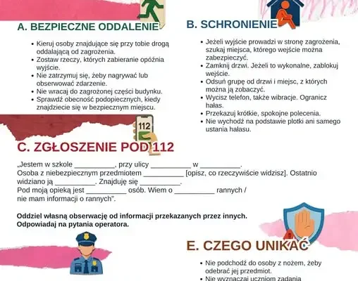 Bezpieczeństwo w szkole: procedury na wypadek wtargnięcia napastnika