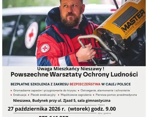 Nieszawa: bezpłatne warsztaty ochrony ludności – 27 października