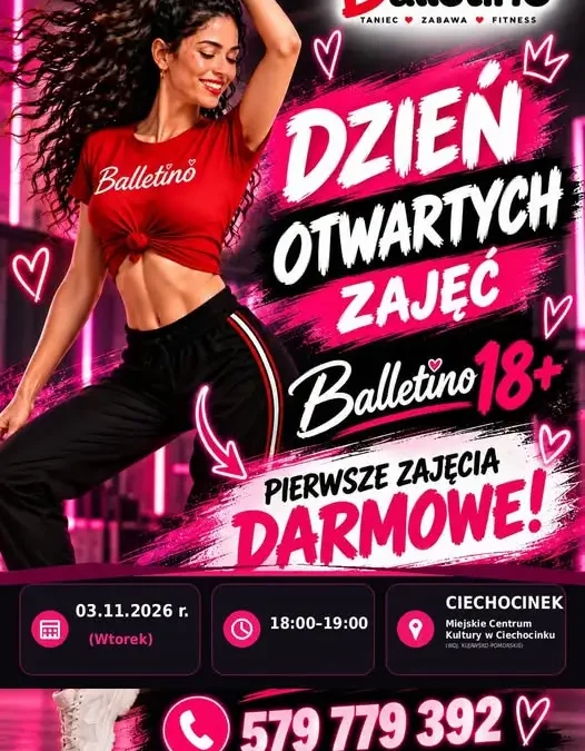 Balletino 18+ w Ciechocinku – bezpłatny dzień otwarty już 3 listopada