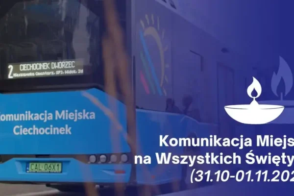 Bezpłatna linia C w Ciechocinku na Wszystkich Świętych