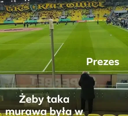 Młodzi piłkarze Piasta Bądkowo na meczu Ekstraklasy w Katowicach