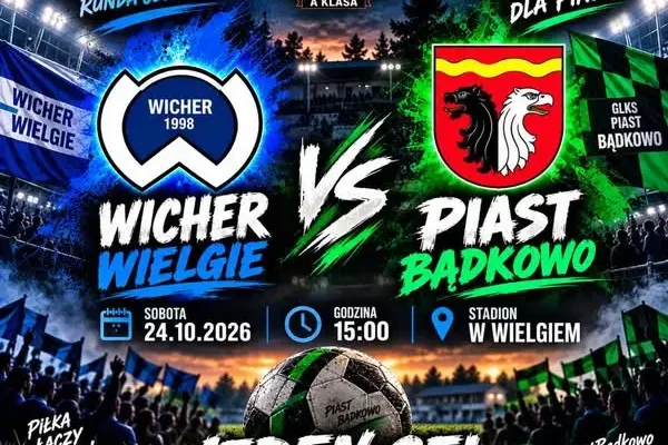 Wicher Wielgie kontra Piast Badkowo – zapowiedź 10. kolejki A klasy