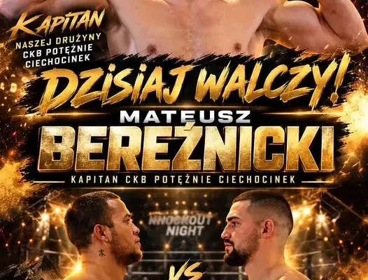 Kapitan CKB Potężnie Ciechocinek walczy dziś na Knockout Boxing Night 96