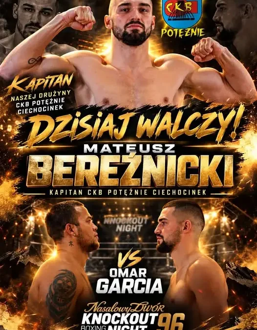 Kapitan CKB Potężnie Ciechocinek walczy dziś na Knockout Boxing Night 96