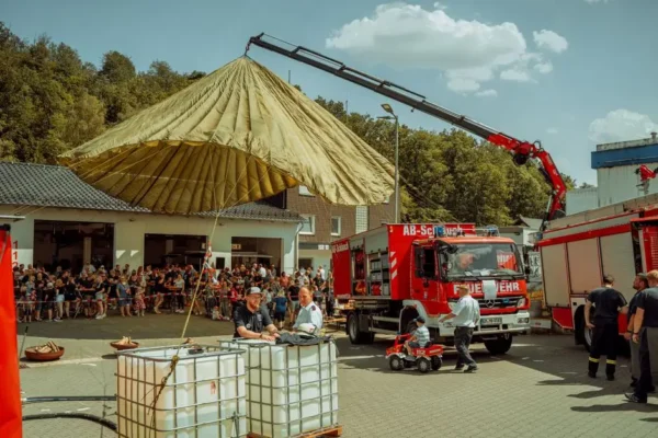 Przedszkolaki z Ciechocinka uczyły się bezpieczeństwa od strażaków OSP